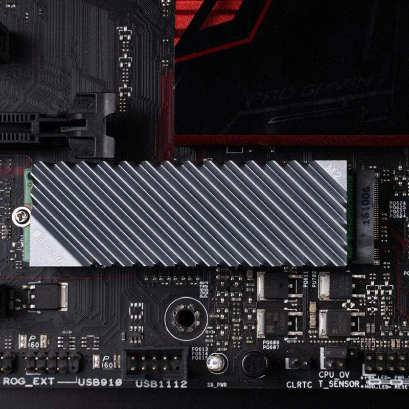 M.2 SSD NVMe Kühlkörper Kühlkörper M.2 2280 SSD Festplatte Aluminium Kühlkörper Kühler Thermal Pad für Desktop PC Thermische dichtung