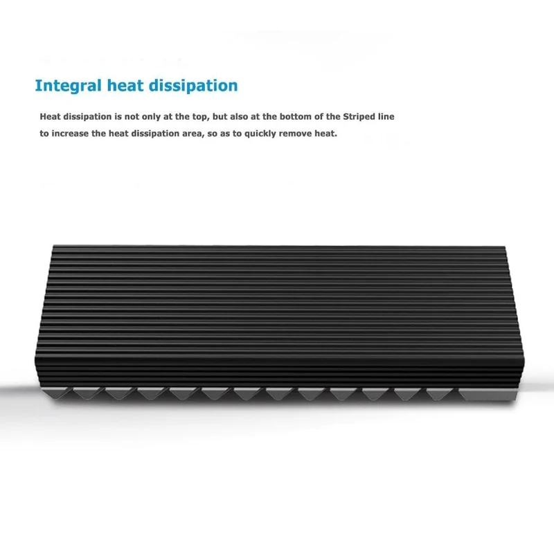 M.2 SSD NVMe Kühlkörper Kühlkörper M.2 2280 SSD Festplatte Aluminium Kühlkörper Kühler Thermal Pad für Desktop PC Thermische dichtung