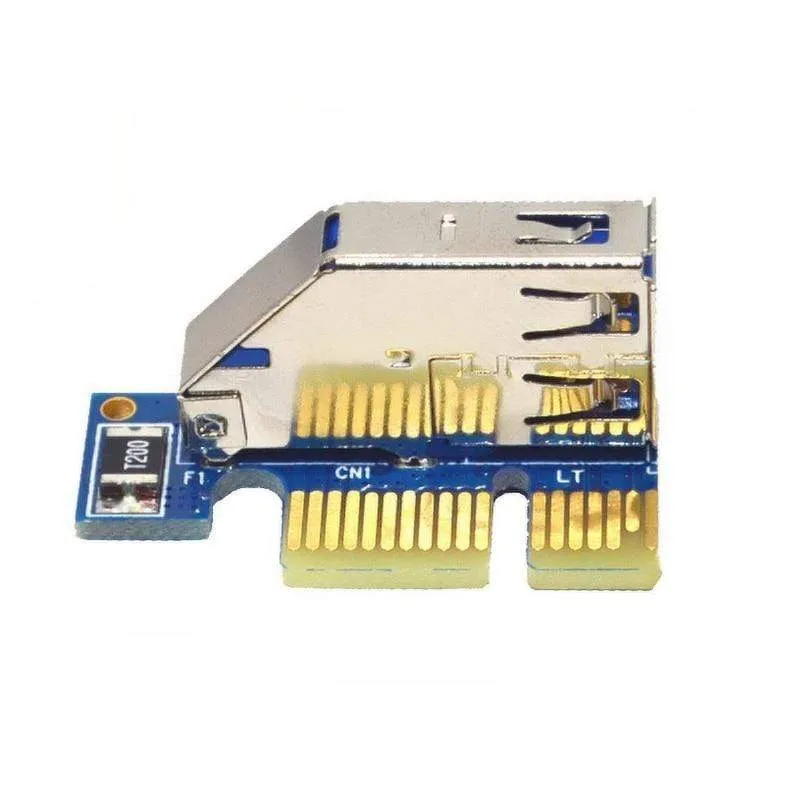 PCIE PCI-E PCI Express X1 zu PCI Riser-Karte Buskarte Hocheffizienter Adapterkonverter USB 3.0-Kabel für Desktop-PC ASM1083-Chip