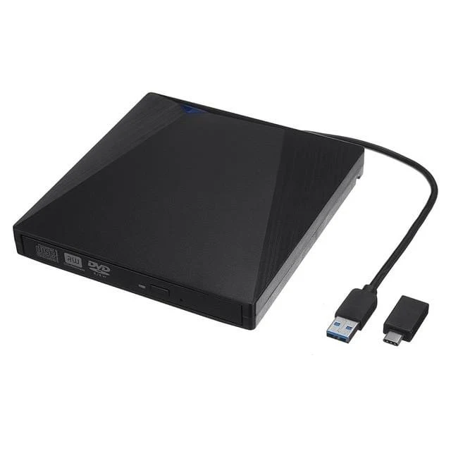 Typ-C/USB3.0 Hochgeschwindigkeits-externes CD-DVD-Laufwerk, 4K-3D-Player-Recorder für Mac, Windows-Laptop, PC, tragbares BD/CD/DVD-Brenner-Laufwerk
