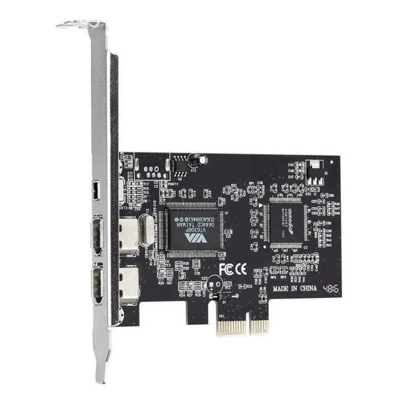 3 Ports 1394A Erweiterungskarte PCI-E 1X zu IEEE 1394 DV Videoadapter 1x 4Pin 2x 6Pin Controller für Desktop-PC
