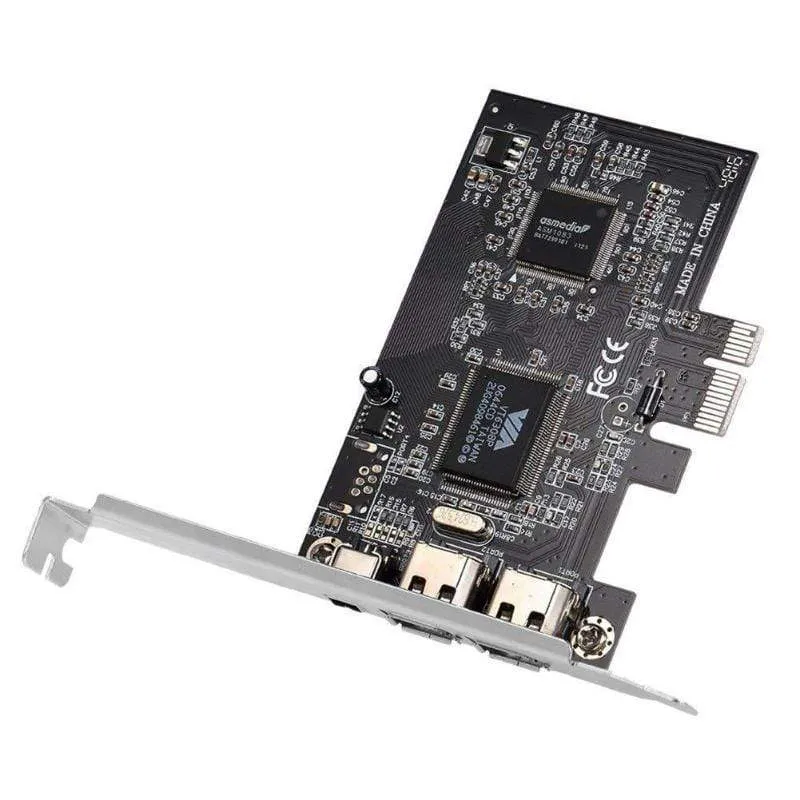 3 Ports 1394A Erweiterungskarte PCI-E 1X zu IEEE 1394 DV Videoadapter 1x 4Pin 2x 6Pin Controller für Desktop-PC