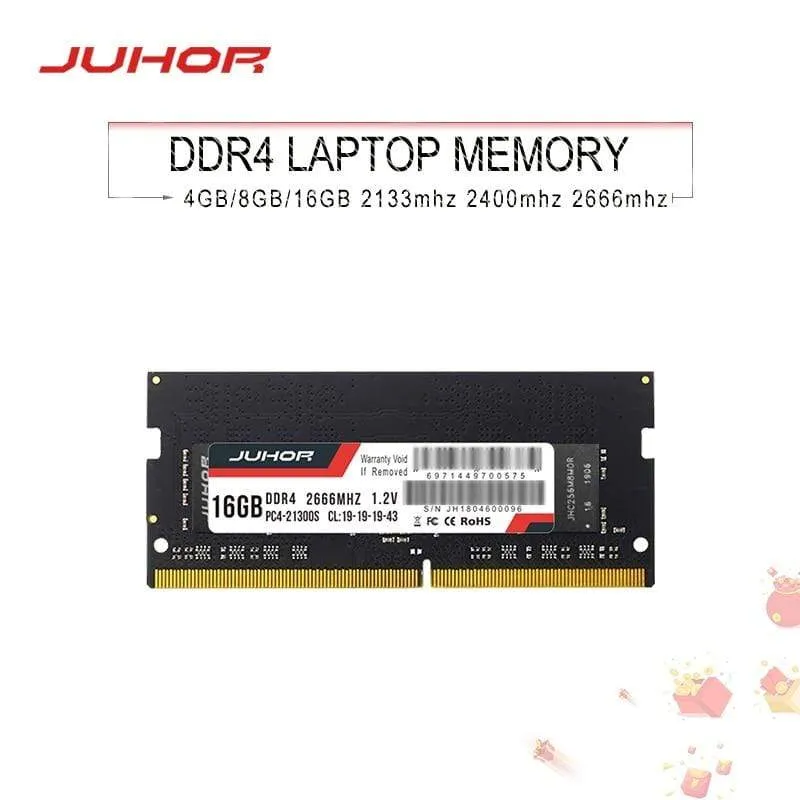 RAM Memoria 8 GB 16 GB DDR4 4 GB Laptop-Sodimm-Speicher mit 2133 MHz, 2400 MHz, 2666 MHz, 1.2 V, neuen Dimm-RAMs