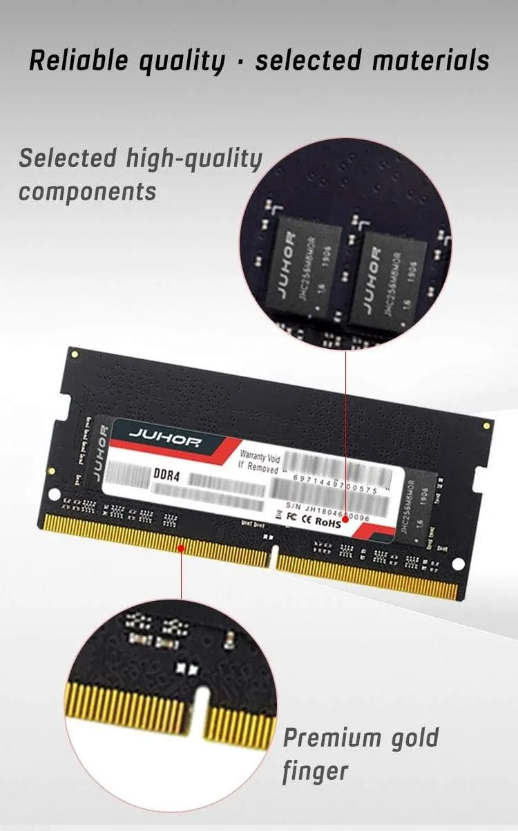 RAM Memoria 8 GB 16 GB DDR4 4 GB Laptop-Sodimm-Speicher mit 2133 MHz, 2400 MHz, 2666 MHz, 1.2 V, neuen Dimm-RAMs