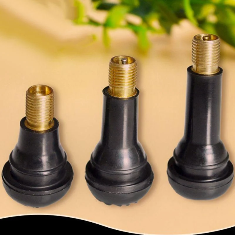 100 Stück TR414/TR413/TR412 Gummireifen-Ventilkappe für Auto, LKW, schlauchloser Reifen, Ventilschaftabdeckung