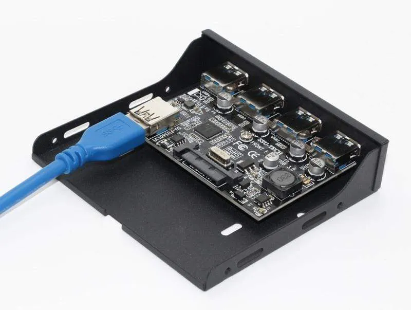 PCI-E zu USB 3.0 PC-Frontplatten-USB-Erweiterungskarte PCIE USB-Adapter 3.5-Zoll-Diskette USB 3.0-Frontplattenhalterung PCI Express x1-Riser