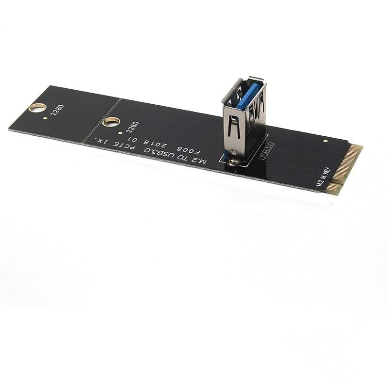 NGFF zu PCI-E 16x Steckplatz Riser Karte PCIE zu M2 Adapter USB 3.0 Extender M.2 M Schlüssel für Grafikkarte für BTC Miner Antminer Mining