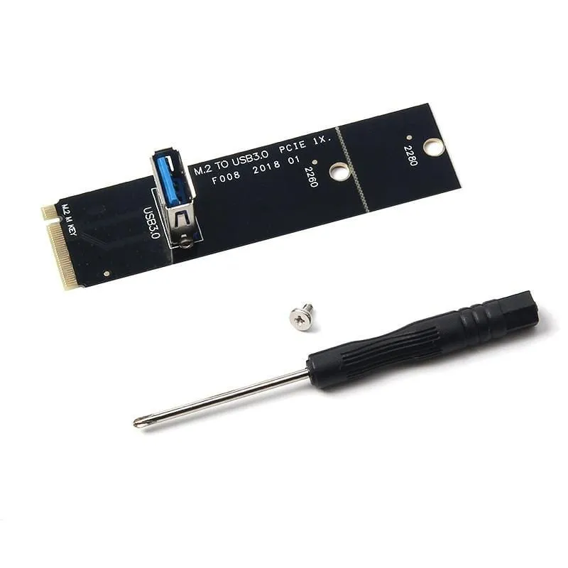 NGFF zu PCI-E 16x Steckplatz Riser Karte PCIE zu M2 Adapter USB 3.0 Extender M.2 M Schlüssel für Grafikkarte für BTC Miner Antminer Mining
