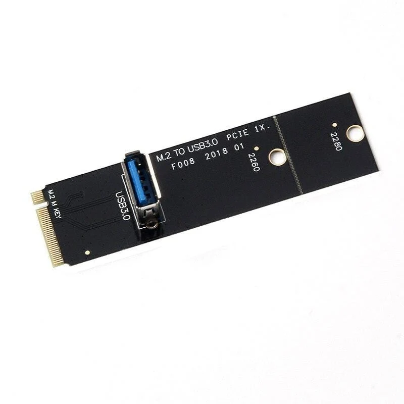 NGFF zu PCI-E 16x Steckplatz Riser Karte PCIE zu M2 Adapter USB 3.0 Extender M.2 M Schlüssel für Grafikkarte für BTC Miner Antminer Mining