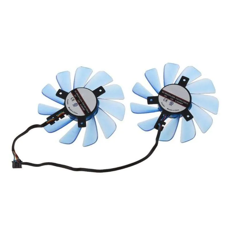 2 Stück FDC10U12S9-C 85 mm 12 V 0.45 A 4-Draht-4-Pin-VGA-Lüfter Ersetzen Sie den Grafikkartenlüfter für SEINE RX 470 RX474 RX570 Kühlerlüfter C26