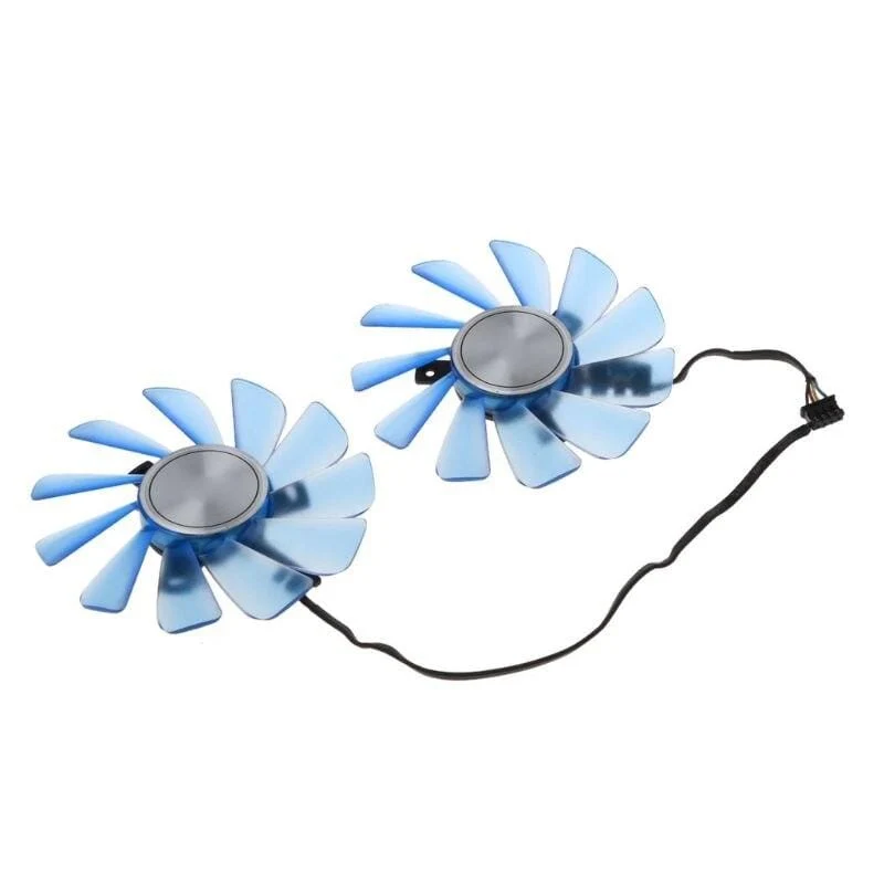 2 Stück FDC10U12S9-C 85 mm 12 V 0.45 A 4-Draht-4-Pin-VGA-Lüfter Ersetzen Sie den Grafikkartenlüfter für SEINE RX 470 RX474 RX570 Kühlerlüfter C26