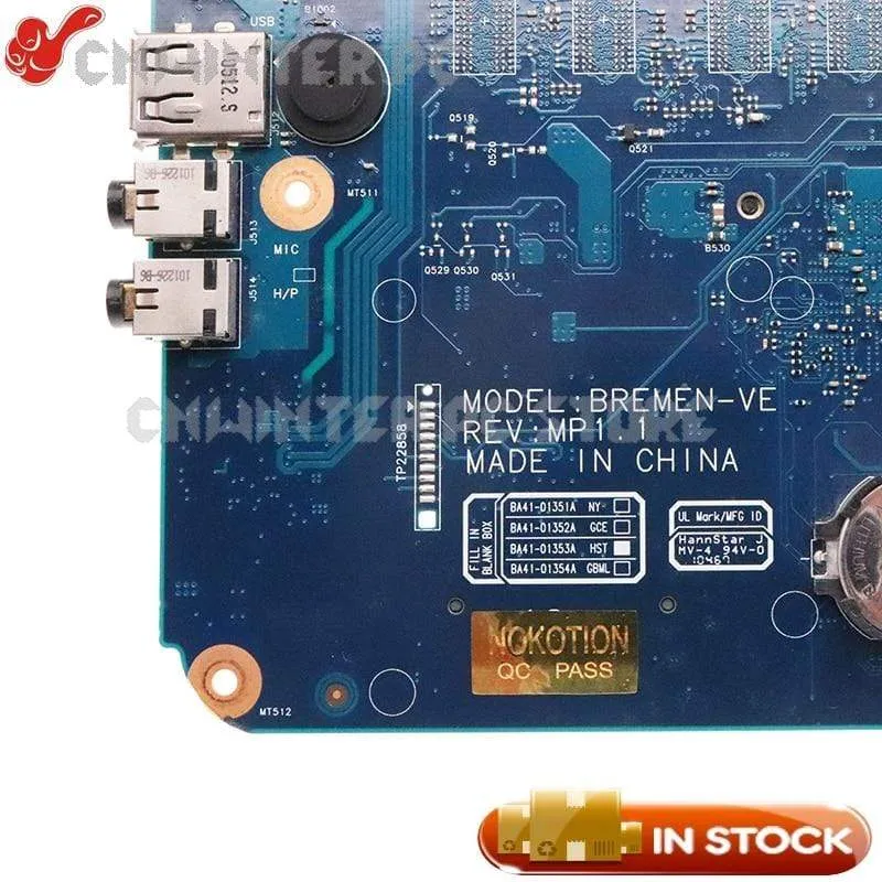 BA92-06596A BA92-06596B BA41-01353A Für Samsung NP-R540 R540 Laptop-Motherboard HM55 HD4500 Grafikkarte