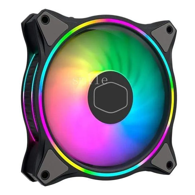 Kühler Master Master Lüfter MF120 HALO Adressierbarer RGB-Lüfter mit zwei Ringen für PC-Computergehäuse Flüssigkeitskühler