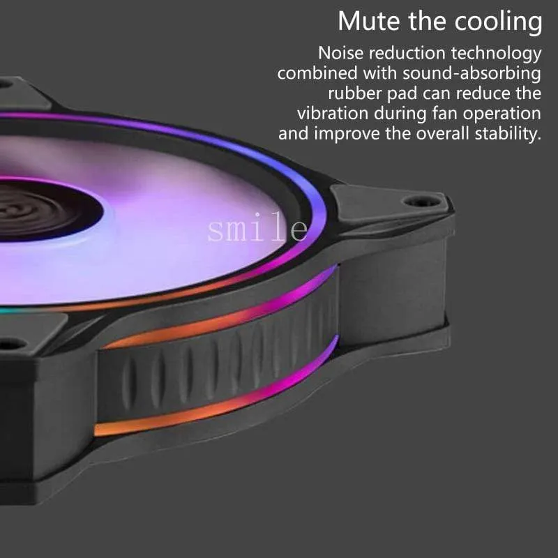 Kühler Master Master Lüfter MF120 HALO Adressierbarer RGB-Lüfter mit zwei Ringen für PC-Computergehäuse Flüssigkeitskühler