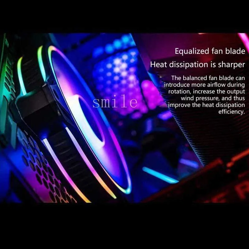 Kühler Master Master Lüfter MF120 HALO Adressierbarer RGB-Lüfter mit zwei Ringen für PC-Computergehäuse Flüssigkeitskühler