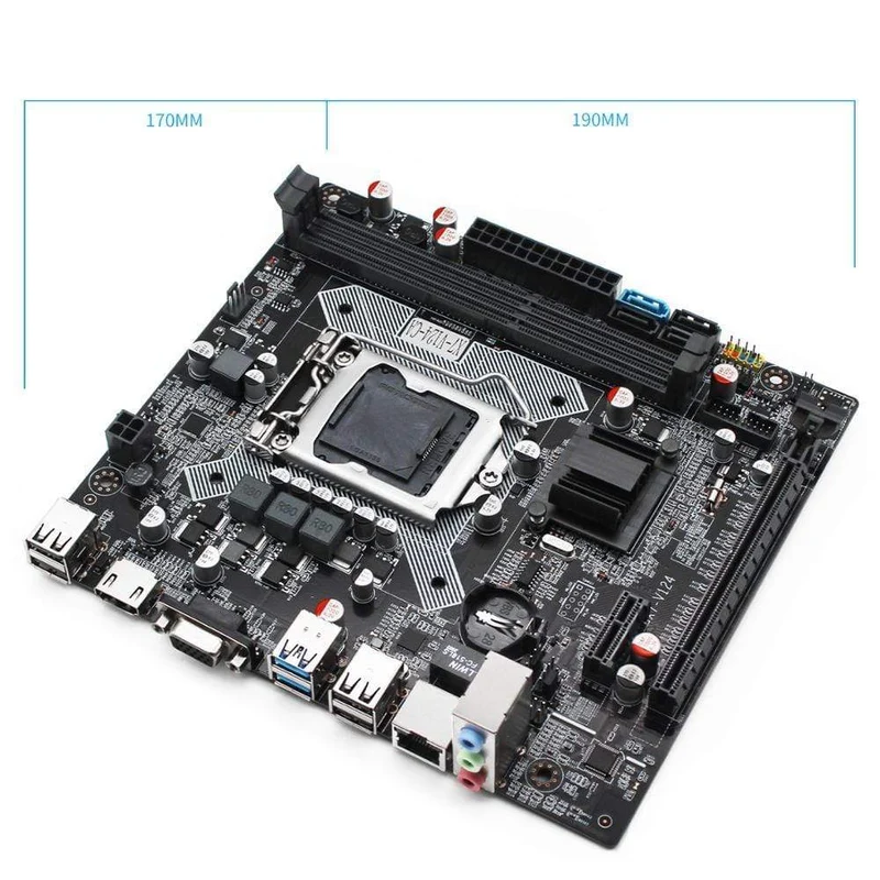 B75 Desktop Motherboard LGA 1155 Set Kit mit Intel Core i5-3570 Prozessor und DDR3 8 GB (2 * 4 GB) RAM-Speicher USB3.0 X7-V124