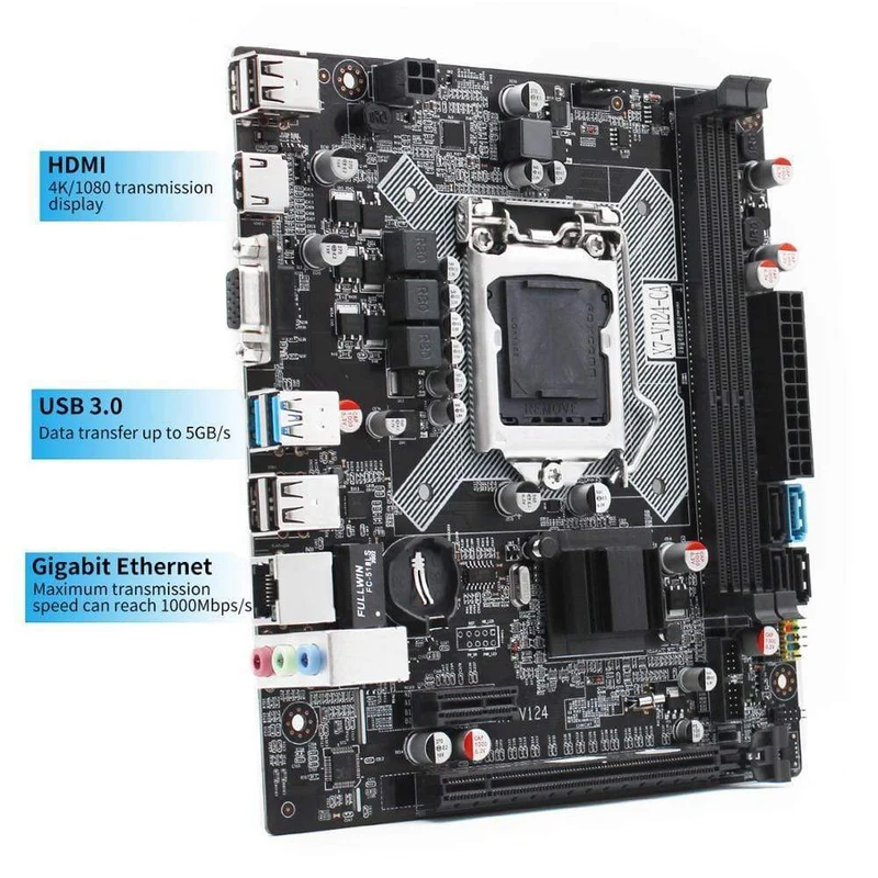 B75 Desktop Motherboard LGA 1155 Set Kit mit Intel Core i5-3570 Prozessor und DDR3 8 GB (2 * 4 GB) RAM-Speicher USB3.0 X7-V124