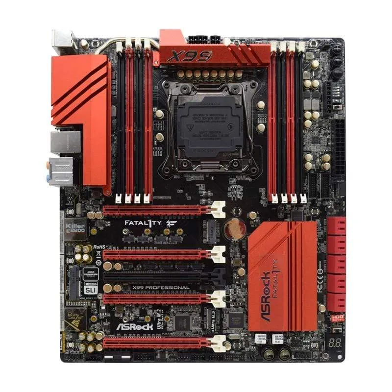 Fatal Fatal1ty x99 Professional Gaming x99m x99 Motherboard Mining DDR4 M.2 LGA 2011-3 PC-Motherboards USB 3.1 128 GB
