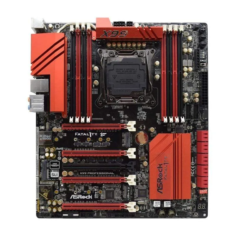 Fatal Fatal1ty x99 Professional Gaming x99m x99 Motherboard Mining DDR4 M.2 LGA 2011-3 PC-Motherboards USB 3.1 128 GB