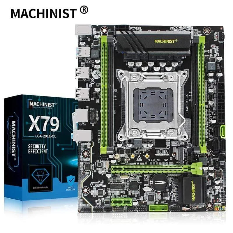 X79 LGA2011 Desktop-Motherboard LGA 2011 unterstützt DDR3 REG ECC RAM Intel Xeon E5 v1 & v2 Prozessor X79 V2.82 Mainboard