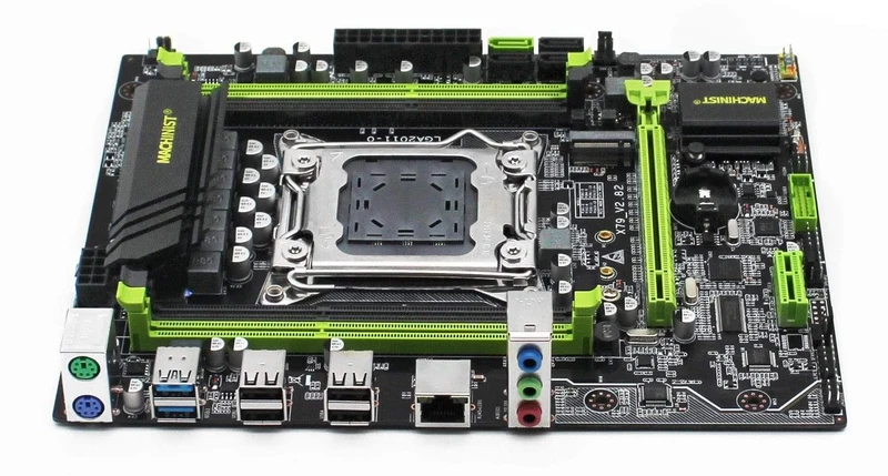 X79 LGA2011 Desktop-Motherboard LGA 2011 unterstützt DDR3 REG ECC RAM Intel Xeon E5 v1 & v2 Prozessor X79 V2.82 Mainboard