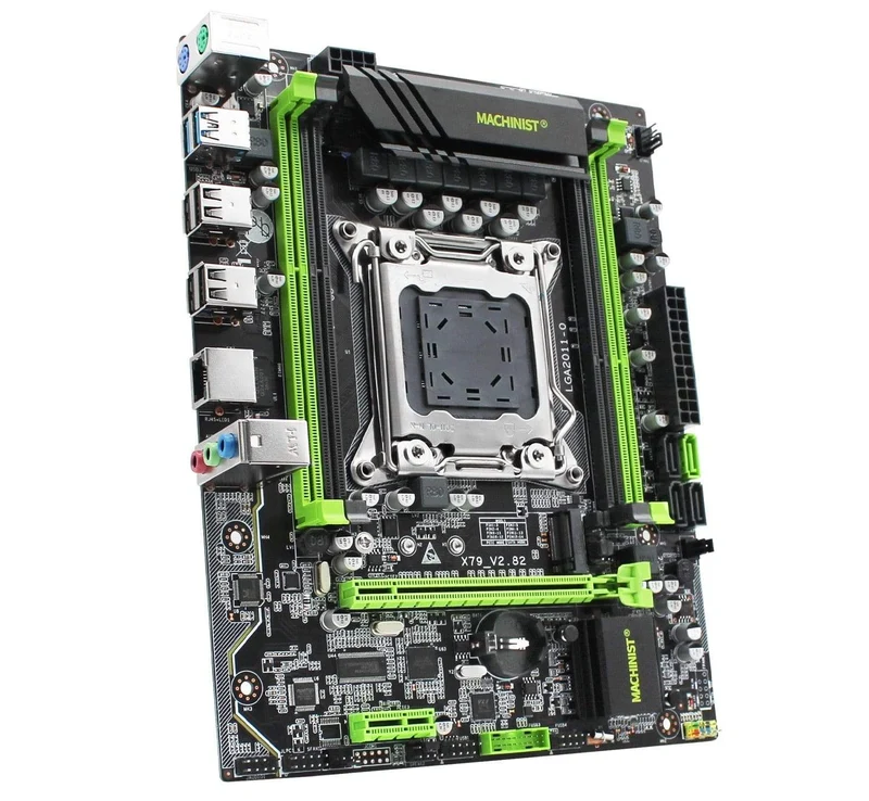 X79 LGA2011 Desktop-Motherboard LGA 2011 unterstützt DDR3 REG ECC RAM Intel Xeon E5 v1 & v2 Prozessor X79 V2.82 Mainboard