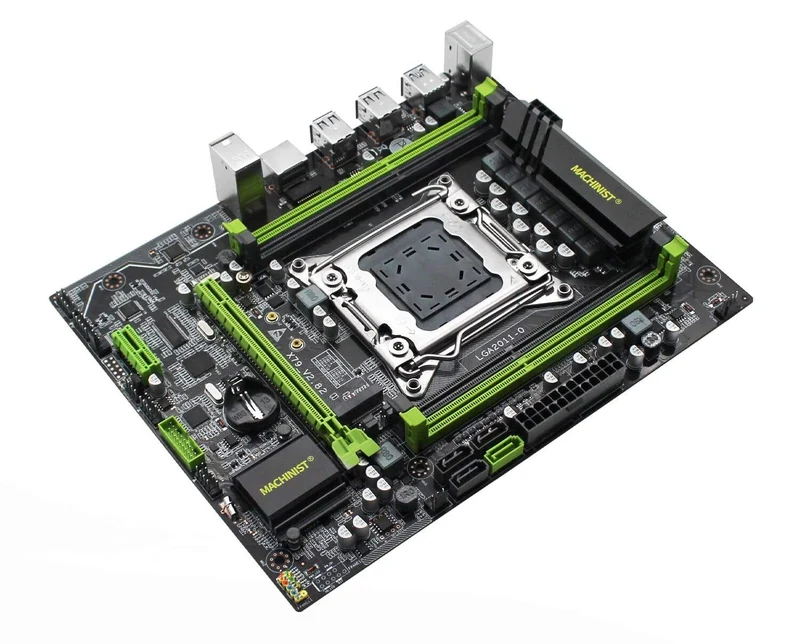 X79 LGA2011 Desktop-Motherboard LGA 2011 unterstützt DDR3 REG ECC RAM Intel Xeon E5 v1 & v2 Prozessor X79 V2.82 Mainboard