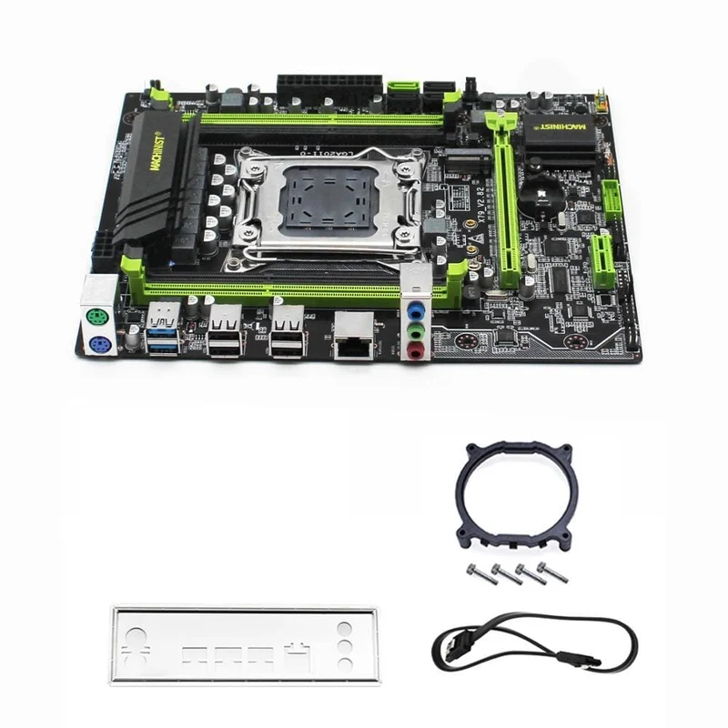 X79 LGA2011 Desktop-Motherboard LGA 2011 unterstützt DDR3 REG ECC RAM Intel Xeon E5 v1 & v2 Prozessor X79 V2.82 Mainboard