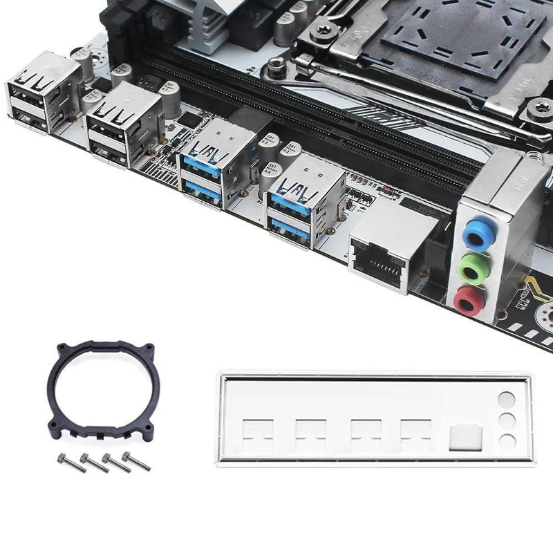 X99 Motherboard LGA 2011-3 Set Kit mit Intel Xeon E5 2630L V3 CPU 16GB(2*8GB) DDR4 ECC REG RAM M-ATX WIFI NVME M.2 SSD X99-K9