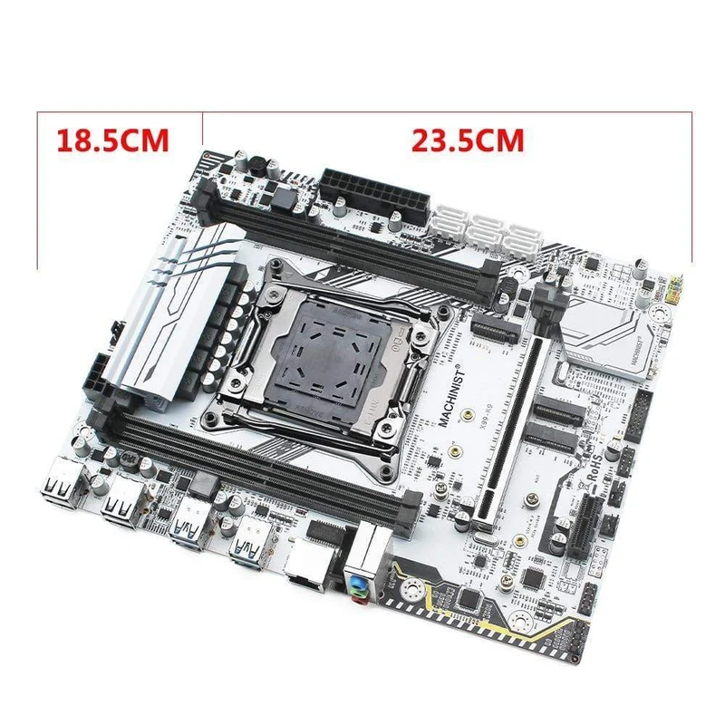 X99 Motherboard LGA 2011-3 Set Kit mit Intel Xeon E5 2630L V3 CPU 16GB(2*8GB) DDR4 ECC REG RAM M-ATX WIFI NVME M.2 SSD X99-K9