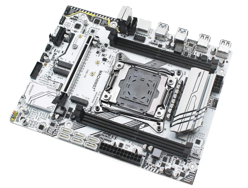 X99 Motherboard LGA 2011-3 Set Kit mit Intel Xeon E5 2630L V3 CPU 16GB(2*8GB) DDR4 ECC REG RAM M-ATX WIFI NVME M.2 SSD X99-K9