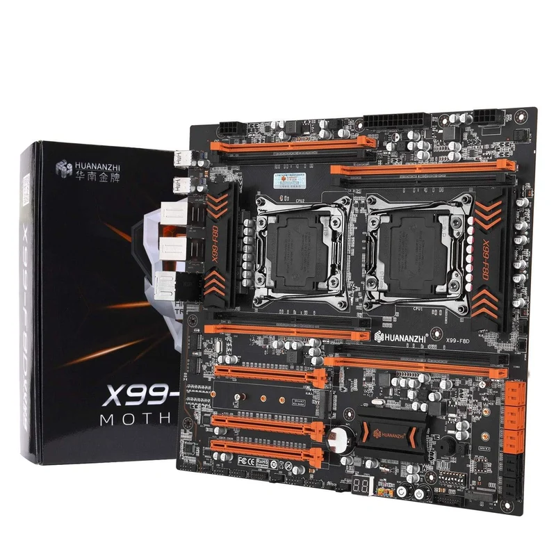 X99 F8D X99-Motherboard Intel Dual-CPU X99 LGA 2011-3 E5 V3 DDR4 RECC 256 GB M.2 NVME NGFF USB3.0 E-ATX-Server
