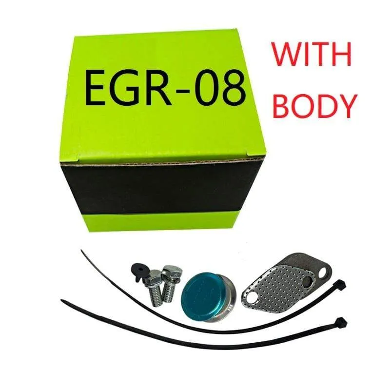 Silberner Aluminium-AGR-Entfernungssatz, Blindbypass für BMW 5er E60 E61 E61N 520i 525d 530d 535d EGR-Löschsatz