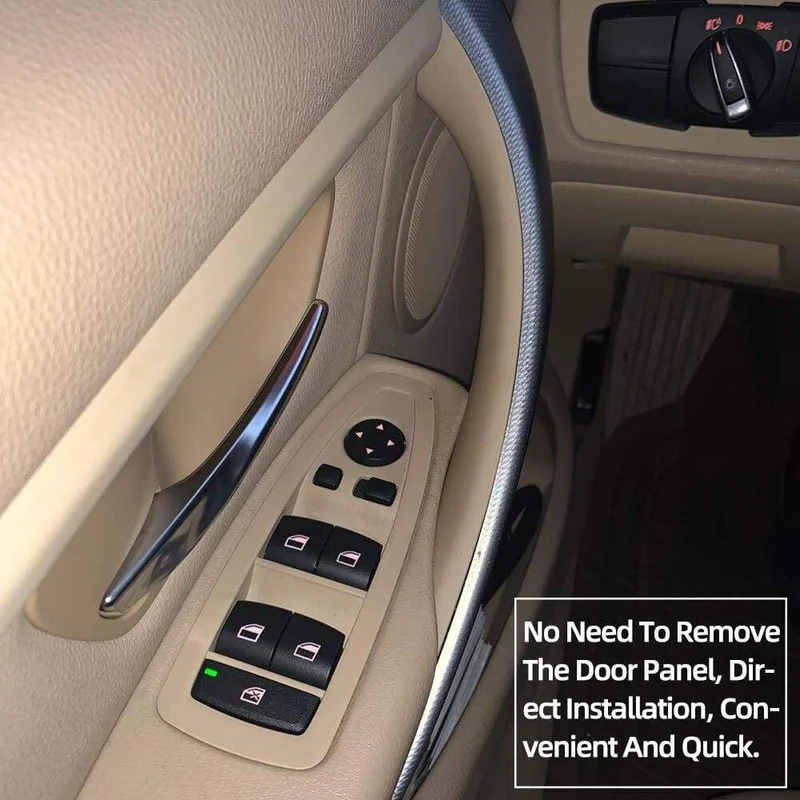 Auto-Innentürverkleidung, Haltegriffabdeckungen, Armlehnen-Schutzverkleidung, Auto-Styling für BMW 3er 4er 2012-2018 F30 F35, Kohlefaser