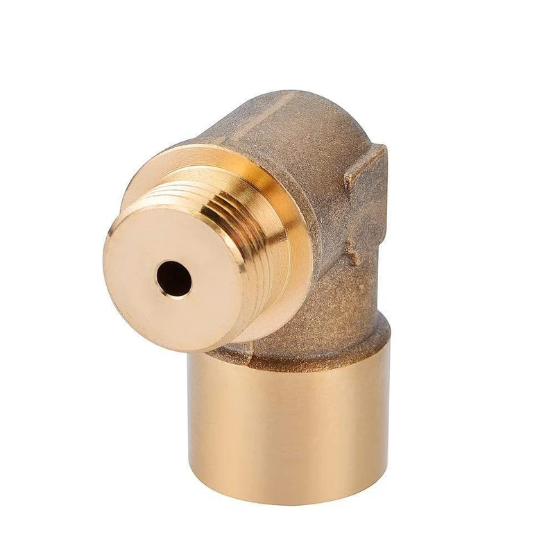 90 Grad M18x1.5 O2 Lambdasonde Sauerstoffsensor Extender Spacer für Decat Wasserstoff Messing