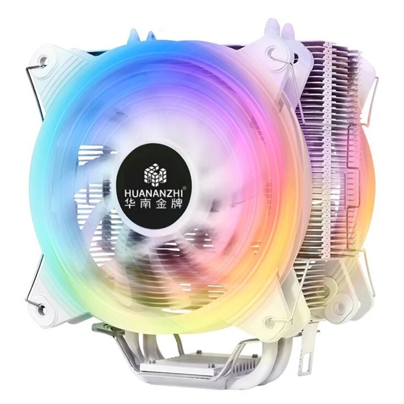 A600 4 Kupfer Heat Pipe LED CPU Kühler Lüfter Kühler Leiser Dual Fan Kühler Kühlkörper