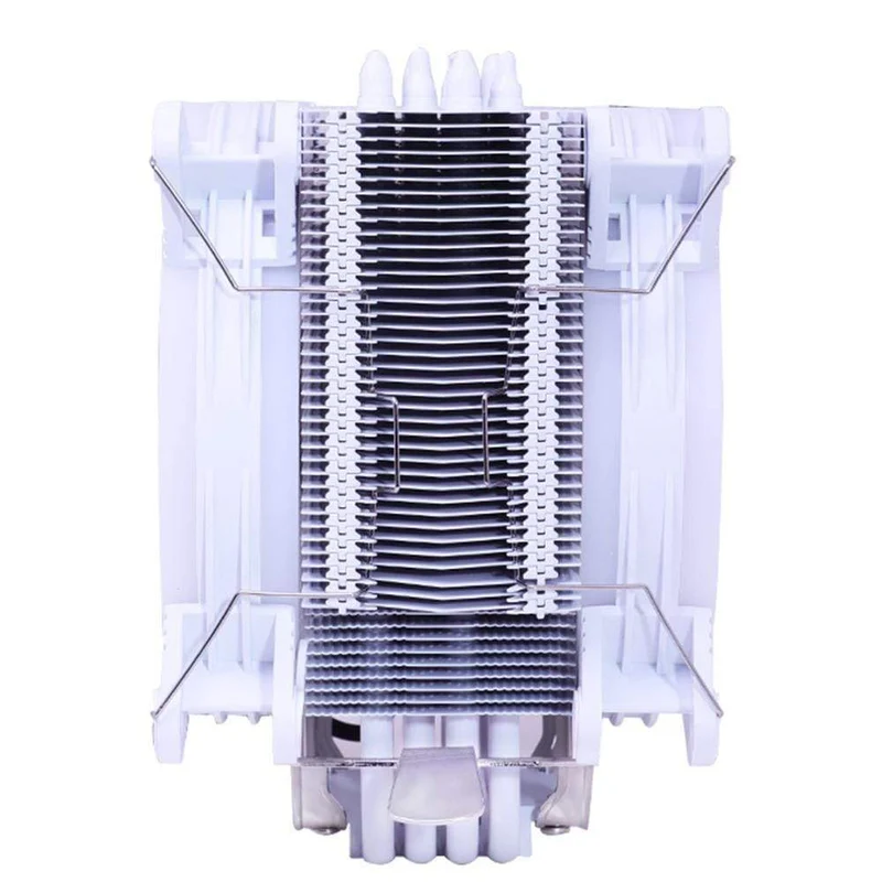 A600 4 Kupfer Heat Pipe LED CPU Kühler Lüfter Kühler Leiser Dual Fan Kühler Kühlkörper