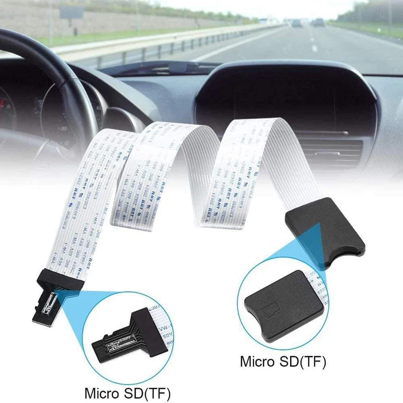 Micro SD Buchse zu Micro SD Stecker Verlängerungskabel TF zu TF Kartenleser Flexibler Extender Adapter für Auto GPS 3D Drucker Drucker TV