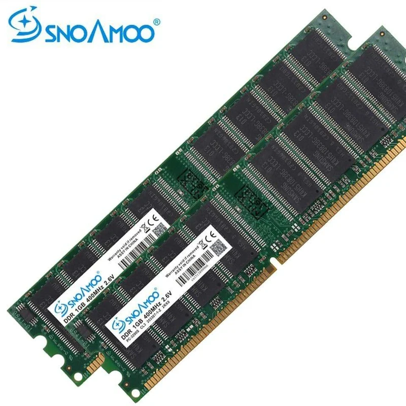 Desktop-Computer GEBRAUCHTE RAMs DDR 333 MHz 1 GB PC-2700U DDR1 400 MHz DIMM Nicht-ECC Computer 184Pin Desktop-Speicher Lebenslange Garantie