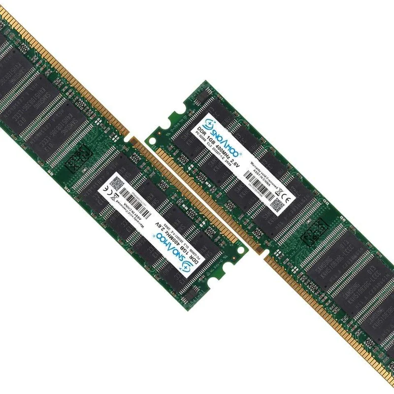 Desktop-Computer GEBRAUCHTE RAMs DDR 333 MHz 1 GB PC-2700U DDR1 400 MHz DIMM Nicht-ECC Computer 184Pin Desktop-Speicher Lebenslange Garantie