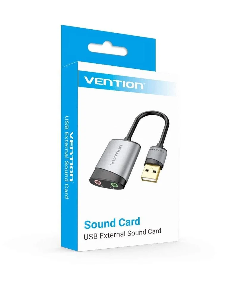 Externe USB-Soundkarte, USB-auf-3.5-mm-Audio-Adapter, USB-auf-Kopfhörer-Mikrofon für MacBook, Computer, Laptop, PS4, Soundkarte