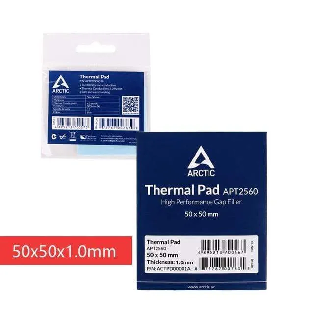 ARCTIC AC Wärmeleitpad 6.0 ​​W/mK 0.5/1.0/1.5 mm Hocheffiziente Wärmeleitfähigkeit Original authentisches Arctic Wärmeleitpad