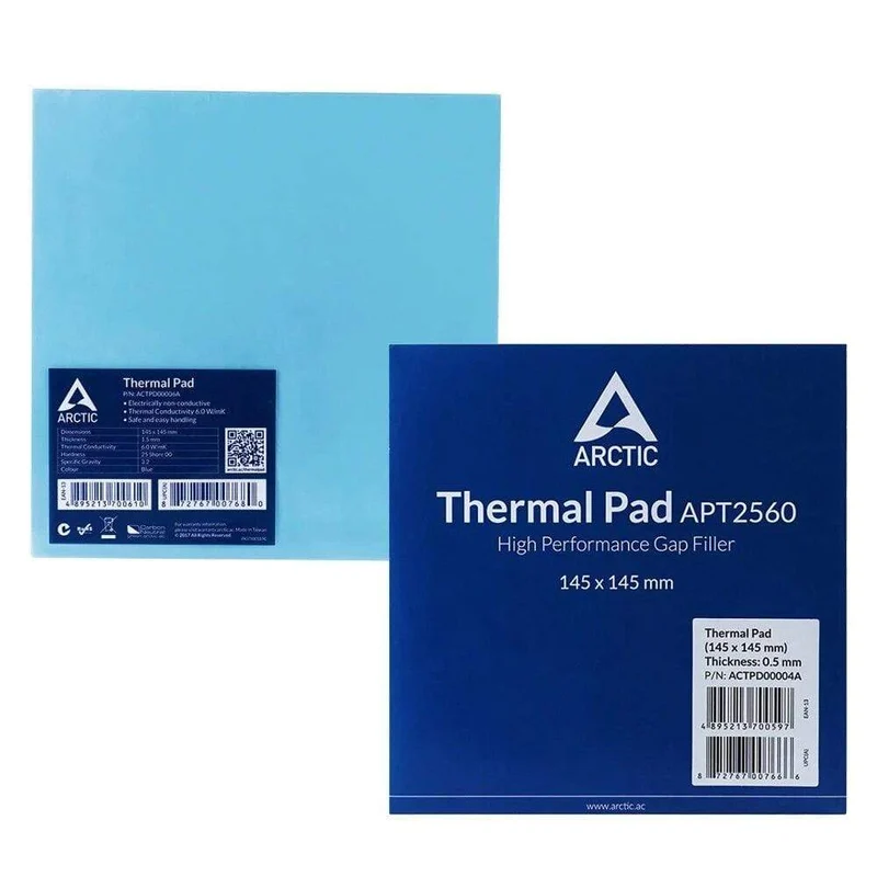 ARCTIC AC Wärmeleitpad 6.0 ​​W/mK 0.5/1.0/1.5 mm Hocheffiziente Wärmeleitfähigkeit Original authentisches Arctic Wärmeleitpad