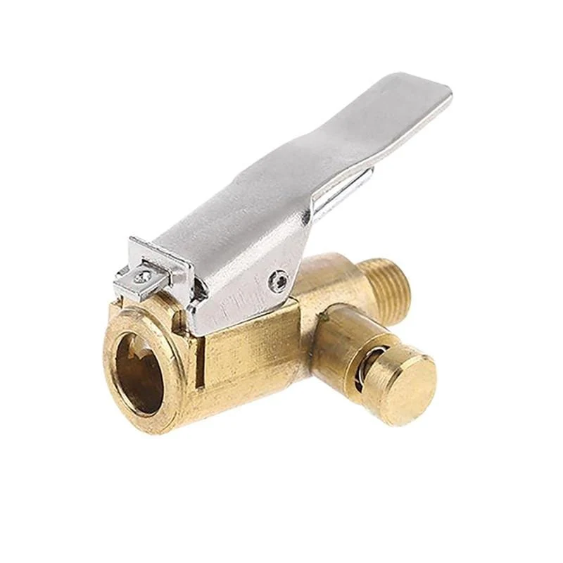8 mm, Handstück am Schlauch zum Aufpumpen der Räder mit Überdruckventil, passender Adapter, Schnellverschluss-Pumphandstück