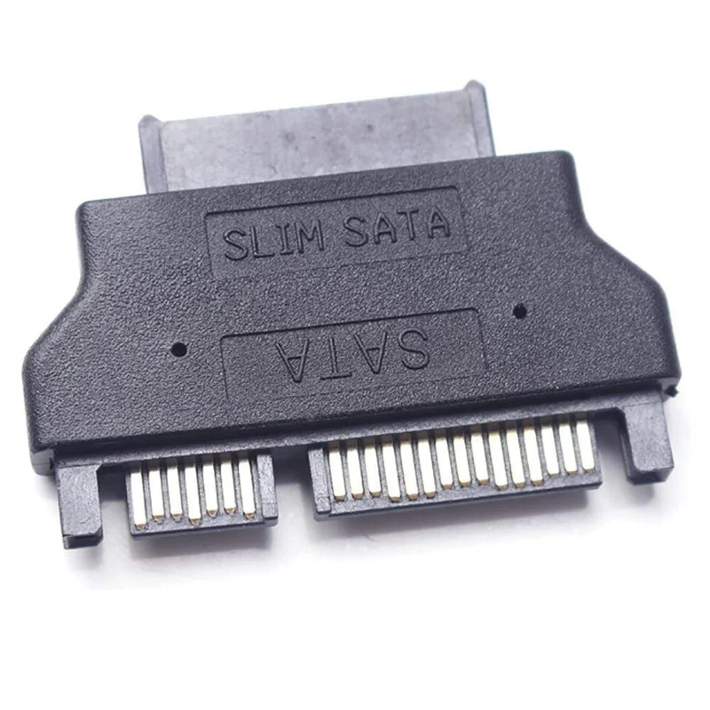 Slimline-SATA-Adapter Serial ATA 7+15 22-poliger Stecker auf Slim 7+6 13-polige Buchse für Desktop-Laptop-HDD-CD-ROM-Festplattenlaufwerk