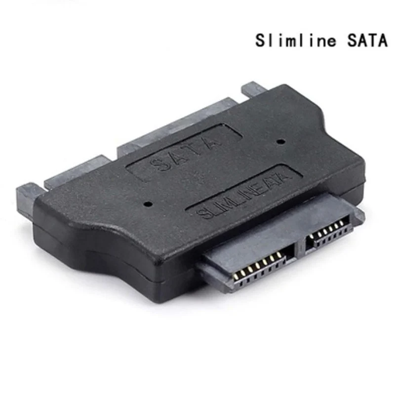 Slimline-SATA-Adapter Serial ATA 7+15 22-poliger Stecker auf Slim 7+6 13-polige Buchse für Desktop-Laptop-HDD-CD-ROM-Festplattenlaufwerk