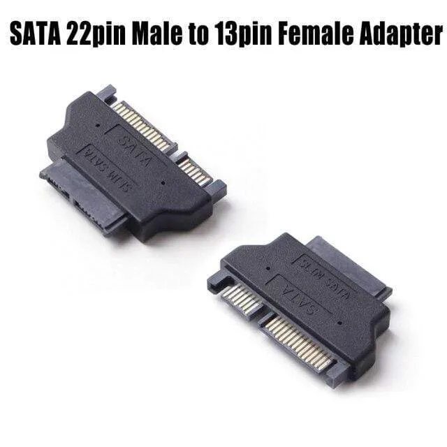 Slimline-SATA-Adapter Serial ATA 7+15 22-poliger Stecker auf Slim 7+6 13-polige Buchse für Desktop-Laptop-HDD-CD-ROM-Festplattenlaufwerk