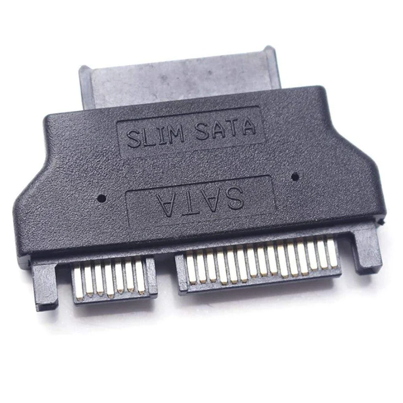 Slimline-SATA-Adapter Serial ATA 7+15 22-poliger Stecker auf Slim 7+6 13-polige Buchse für Desktop-Laptop-HDD-CD-ROM-Festplattenlaufwerk