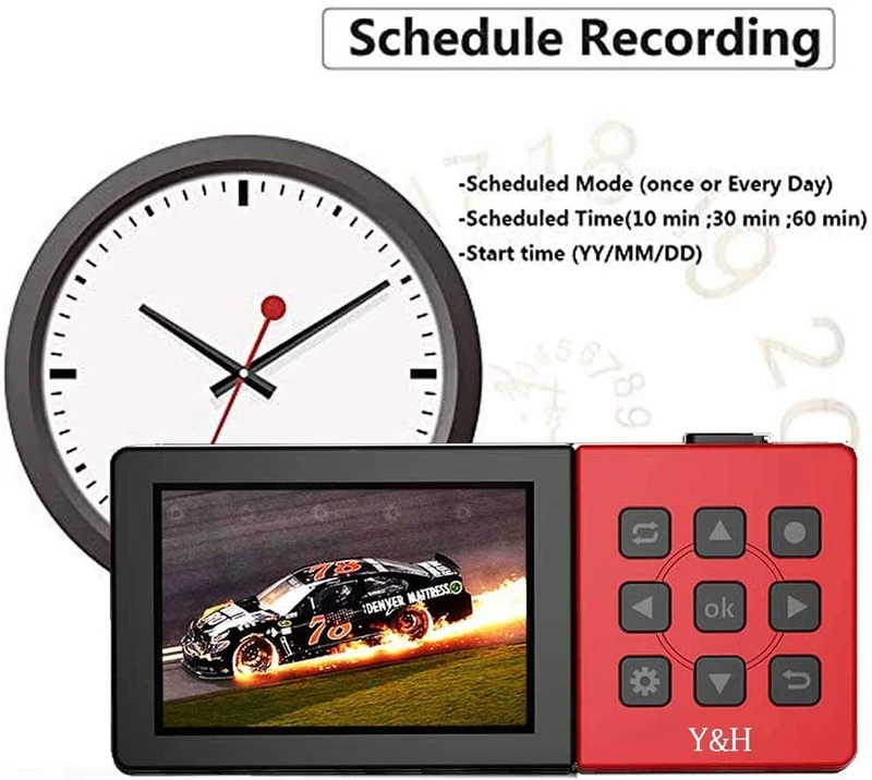 273A HD-Videorecorder-Box Tragbare Game-Capture-Box mit 3.5-Zoll-LCD-Bildschirm 1080P 60fps Game-Capture-Gerät
