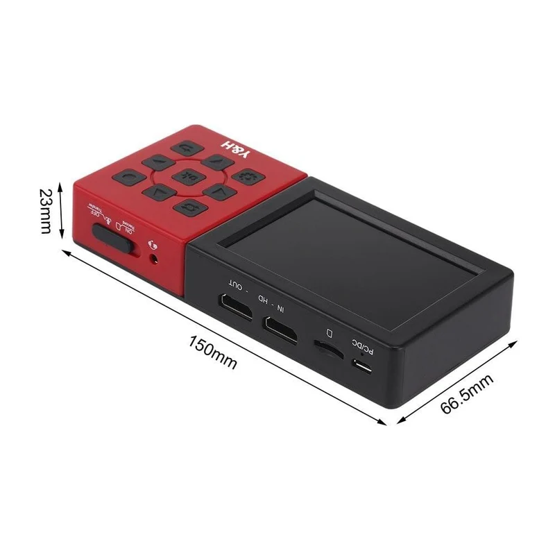 273A HD-Videorecorder-Box Tragbare Game-Capture-Box mit 3.5-Zoll-LCD-Bildschirm 1080P 60fps Game-Capture-Gerät